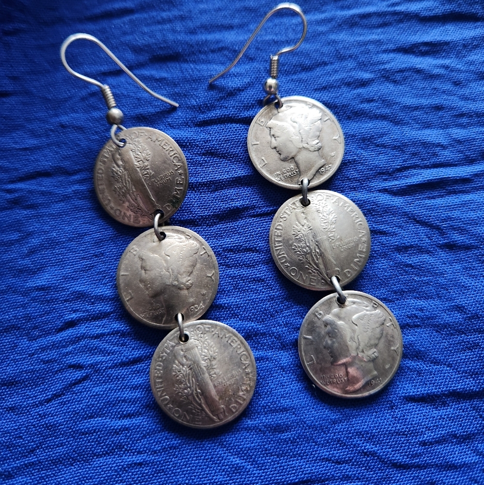 Dime Coin Earrings